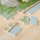 Puzzle Mignons Anges Avec Croix Et Fleurs (Côté)