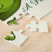 Puzzle Mignons Deux Petits Pois Dans Une Cosse (Côté)