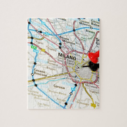 Puzzle Milan, Milan (Italie) (Vertical)