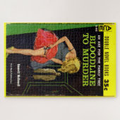 Puzzle milieu des années 1950 Bloodline to Murder pulpe c (Horizontal)