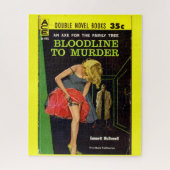 Puzzle milieu des années 1950 Bloodline to Murder pulpe c (Vertical)