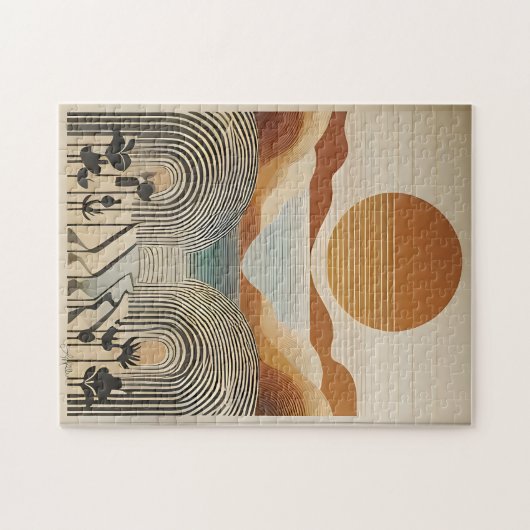 Puzzle Milieu du siècle Art moderne Spring Valley Lake Su (Horizontal)