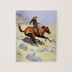 Puzzle Militaire de la cavalerie vintage, The Cowboy par