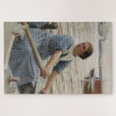 Puzzle Milk Maid sur un bateau à rames (par Albert Edelfe (Horizontal)