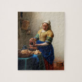 Puzzle Milkmaid Kitchen Maid by Johannes Vermeer (Vertical)
