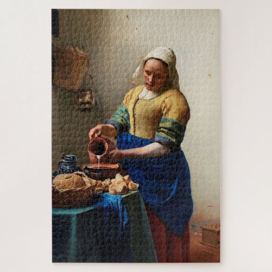 Puzzle Milkmaid Kitchen Maid par Johannes Vermeer (Vertical)