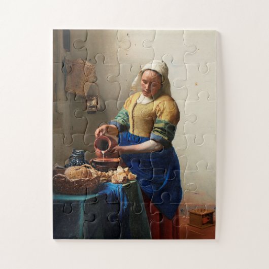 Puzzle Milkmaid Kitchen Maid par Johannes Vermeer (Vertical)