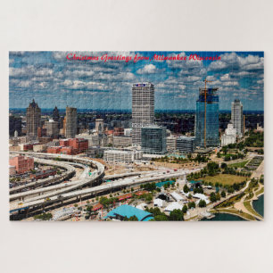 Puzzle Milwaukee Wisconsin.voeux de Noël