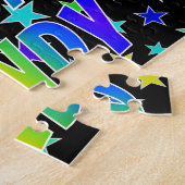 Puzzle "MINDY" Prénom, Amusant "HEUREUX ANNIVERSAIRE" (Côté)