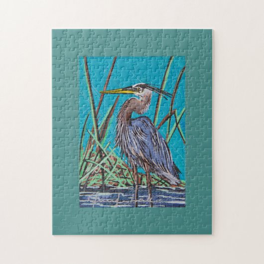 Puzzle Mini Blue Heron (Vertical)