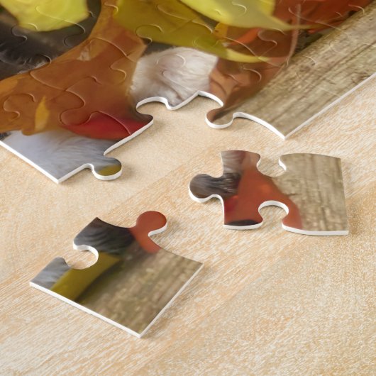 Puzzle Mini Chien Chien Chien Mignonne Aussie Chien Bi-Co (Côté)