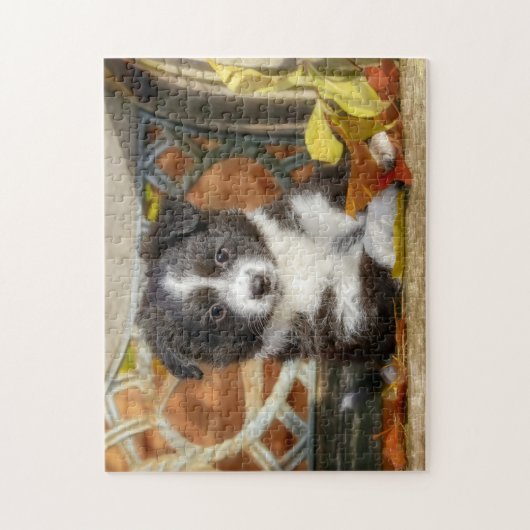 Puzzle Mini Chien Chien Chien Mignonne Aussie Chien Bi-Co (Vertical)