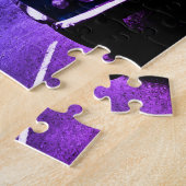 Puzzle Mini Cooper Morris Bunt Blau Legpuzzel (Zijkant)