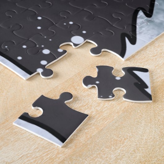 Puzzle Mini Fun Chat Noir avec une attitude (Côté)