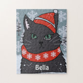 Puzzle Mini Fun Chat Noir avec une attitude (Vertical)