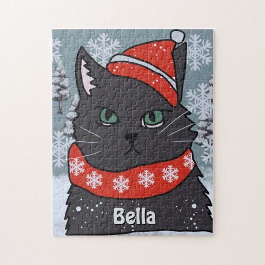 Puzzle Mini Fun Chat Noir avec une attitude (Vertical)