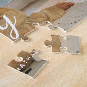 Puzzle Mini script personnalisé photo et noms de famille (Côté)