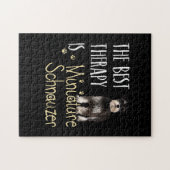 Puzzle Miniatura Schnauzer est la meilleure Théorie (Horizontal)