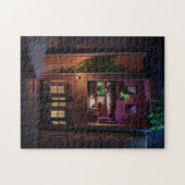 Puzzle Miniature book nook diorama - reading upstairs (Horizontal)