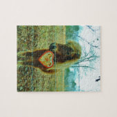 Puzzle Miniature cheval Brown Valentine Heart (Horizontal)