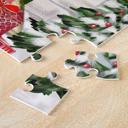 Puzzle Miniature Pinscher Chien Noël (Côté)