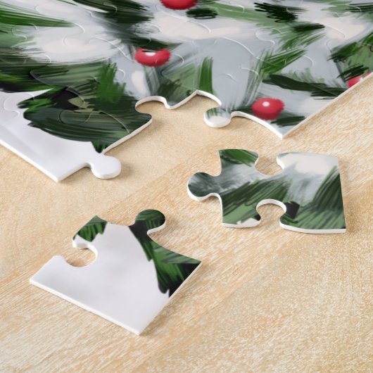 Puzzle Miniature Pinscher Chien Noël (Côté)