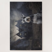 Puzzle Miniature Schnauzer Halloween Épouvantable (Vertical)