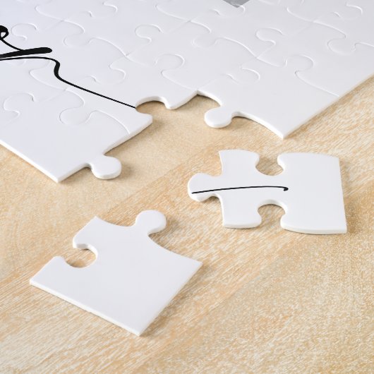 Puzzle Minimal Serez-vous mon chef d'honneur Photo Chic (Côté)