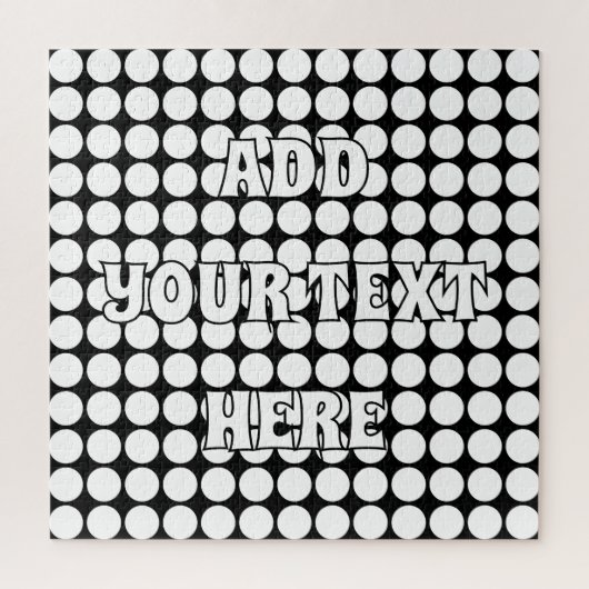 Puzzle Minimal White Dots on Solid Black Background (Vertical)