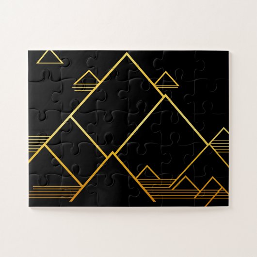 Puzzle Minimalisme du sommet de montagne (Horizontal)