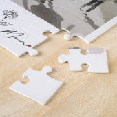 Puzzle Minimaliste Élégant Fleur Maman  (Côté)