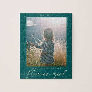 Puzzle Minimaliste Serez-vous ma fille Fleur Photo Chic