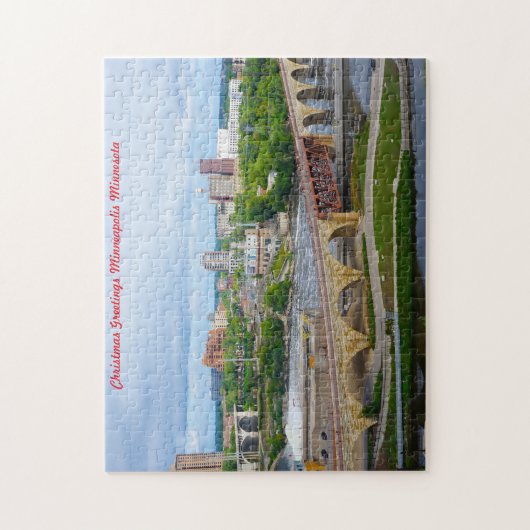 Puzzle Minneapolis Minnesota. (Vertical)