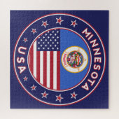 Puzzle Minnesota autocollant, étui téléphonique, sac, hor (Horizontal)