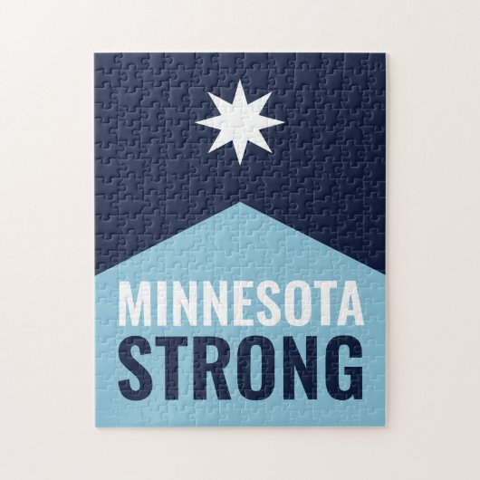Puzzle Minnesota Rebel New State Flag (Vertical)