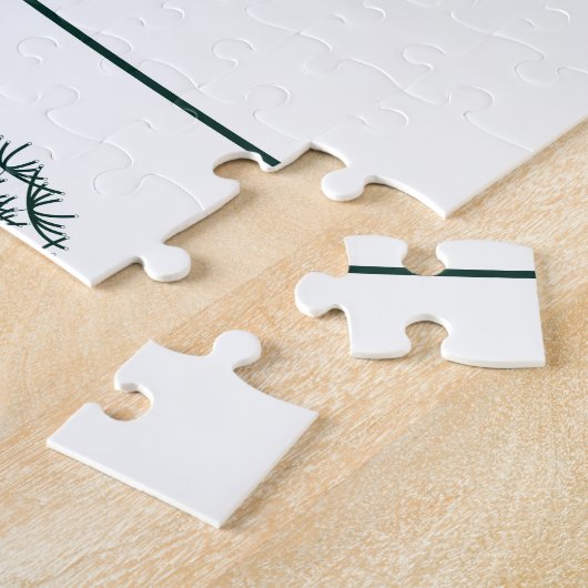 Puzzle Mint Blue dandelion in spring (Côté)