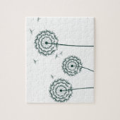 Puzzle Mint Blue dandelion in spring (Vertical)