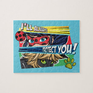 Puzzle Miraculous Ladybug & Cat Noir toujours vous protég