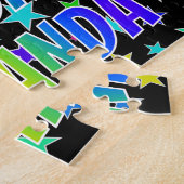 Puzzle "MIRANDA" Prénom, Amusant "JOYEUX ANNIVERSAIRE" (Côté)