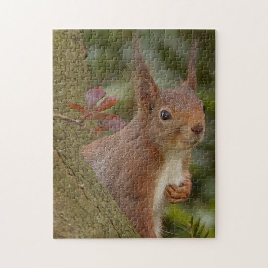 Puzzle Mischievous Red Squirrel (Vertical)