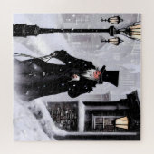 Puzzle Misère Ebenezer Scrooge Snowy Victorian Street (Horizontal)
