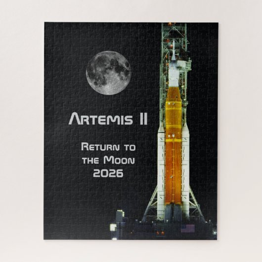 Puzzle Mission Artemis II sur la Lune (Vertical)
