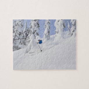 Puzzle Mistie Fortin skie sur poudre