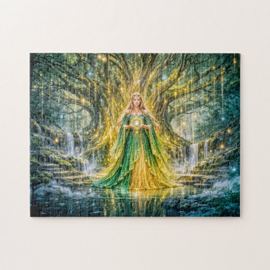 Puzzle Mistress Beneath the World Tree Enchanted Fantasy (Horizontal)
