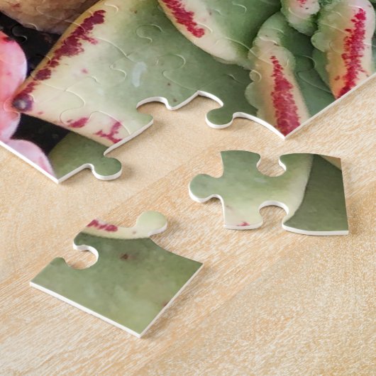 Puzzle MixPuzzle succulent rouge coloré (Côté)