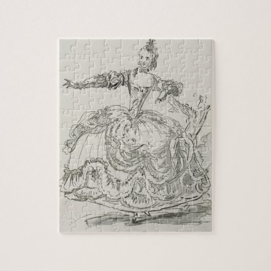 Puzzle Mlle Puvigne comme statue vivante, dans Pigmalion, (Vertical)