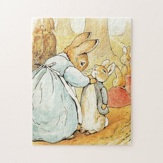 Puzzle Mme Bunny dit au revoir par Beatrix Potter (Vertical)