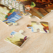 Puzzle Mme Claus et les elfes de Père Noël font des (Côté)