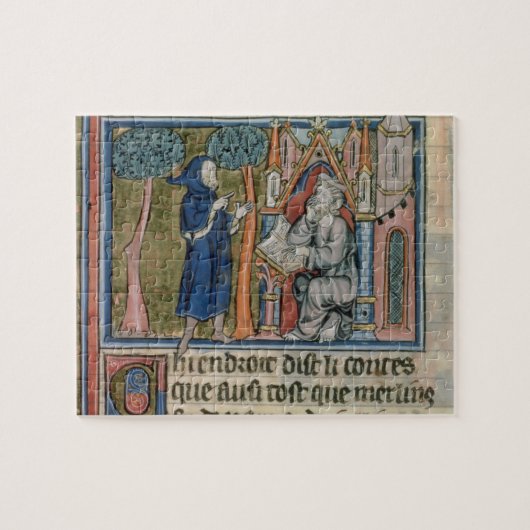 Puzzle Mme la vue 95 f.268 MERLIN dicte l'histoire à (Horizontal)