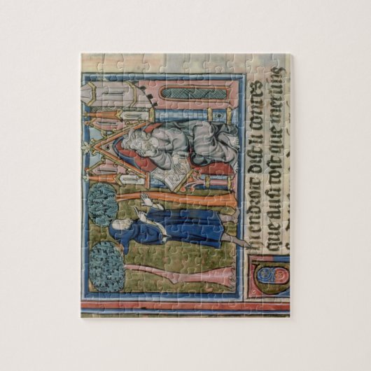 Puzzle Mme la vue 95 f.268 MERLIN dicte l'histoire à (Vertical)